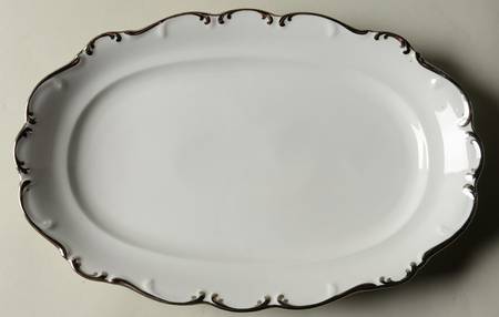 Platinum Elegance 12" Oval Serving Platter