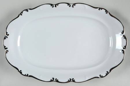 Platinum Elegance 15" Oval Serving Platter