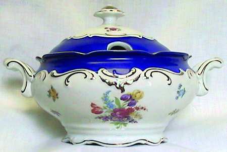 Royal Blue Tureen &  Lid