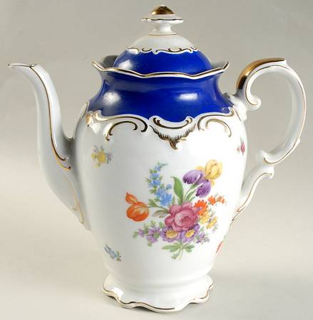 Royal Blue Coffee Pot & Lid