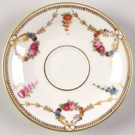 San Luis Rey (Ivory Background) Saucer for Demitasse Cup