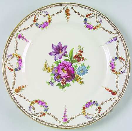 San Luis Rey (Ivory Background) Dinner Plate