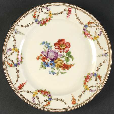 San Luis Rey (Ivory Background) Salad Plate