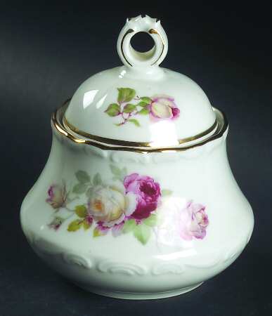 Schumann Rose Sugar Bowl & Lid