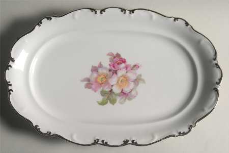 Sweet Briar 15" Oval Serving Platter