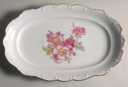 Sweet Briar 14" Oval Serving Platter