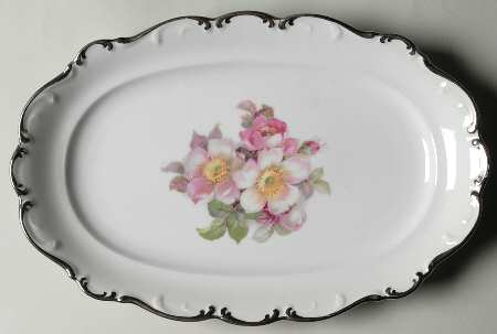 Sweet Briar 12" Oval Serving Platter