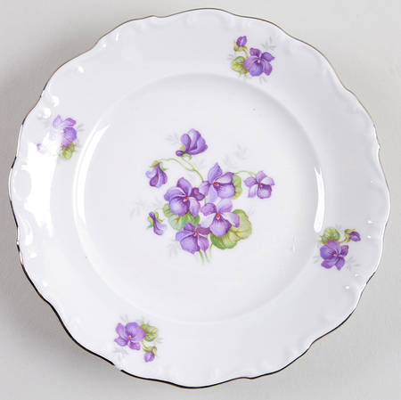 Violette (Gold Trim) Bread & Butter Plate