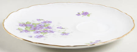Violette (Gold Trim) Snack Plate