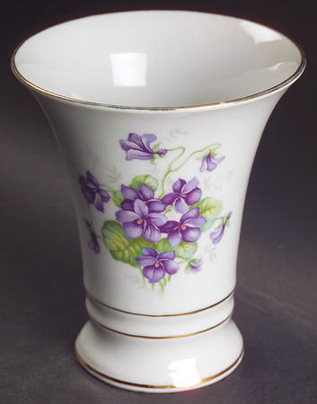 Violette (Gold Trim) 4" Vase