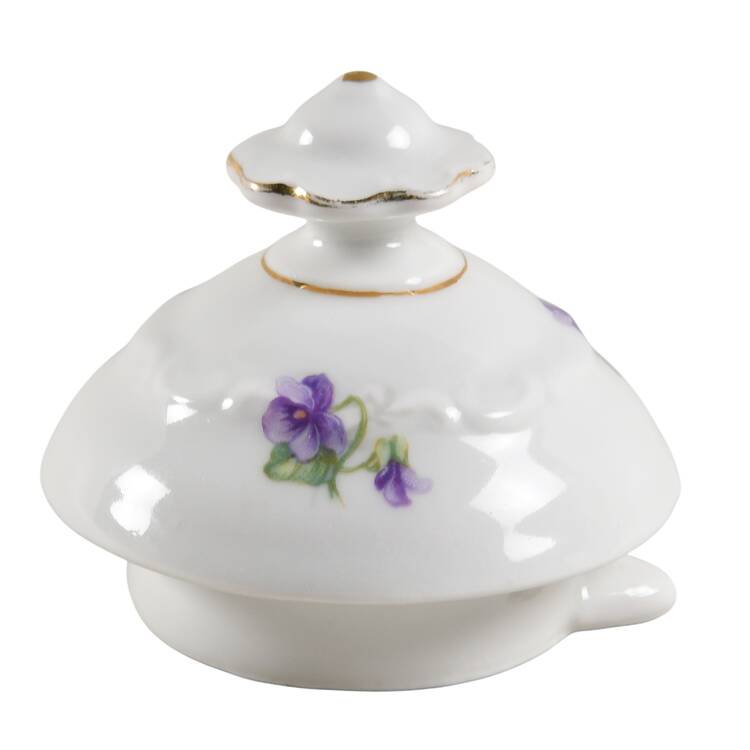 Violette (Gold Trim) Lid for Small Coffee Pot