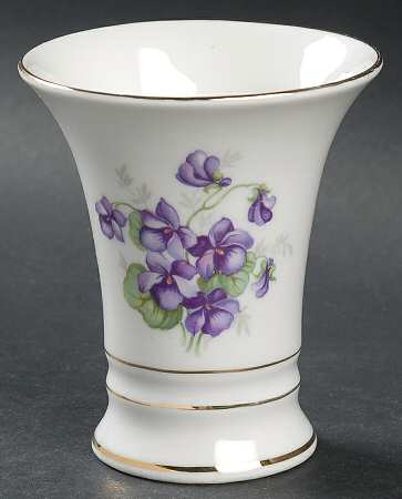 Violette (Gold Trim) Medium Vase