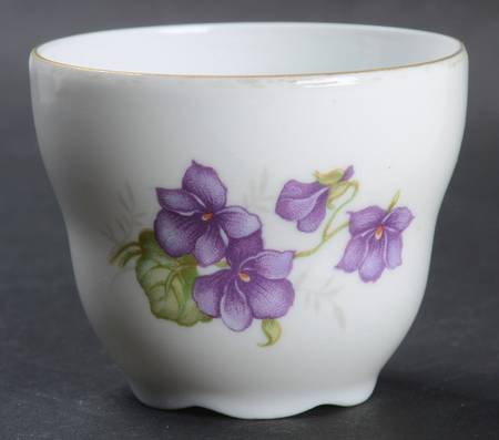 Violette (Gold Trim) Mini Open Sugar Bowl