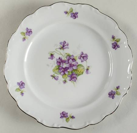 Violette (Gold Trim) Salad Plate