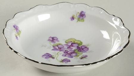 Violette (Gold Trim) Fruit/Dessert (Sauce) Bowl