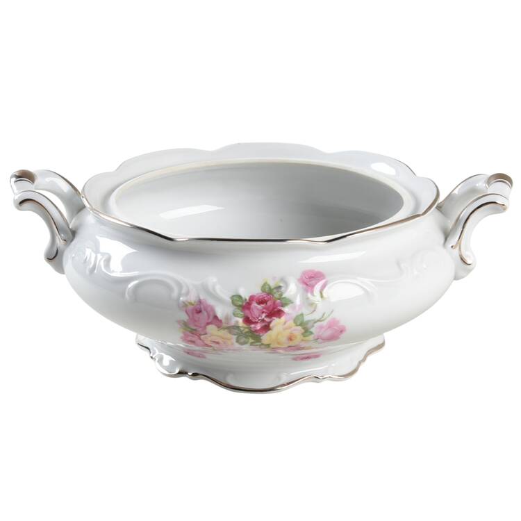 Victorian Rose Round Vegetable No Lid