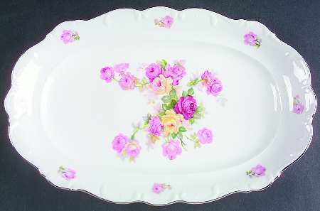 Victorian Rose 14" Oval Serving Platter