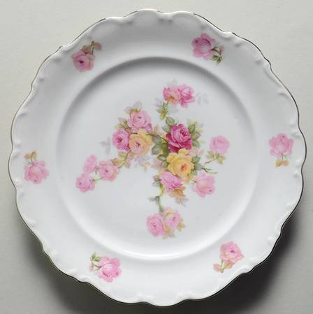 Victorian Rose Salad Plate