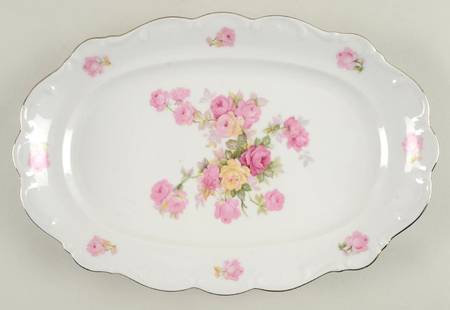 Victorian Rose 12" Oval Serving Platter