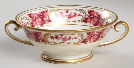 Vienna Rose Footed Cream Soup Bowl