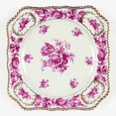 Vienna Rose Square Salad Plate