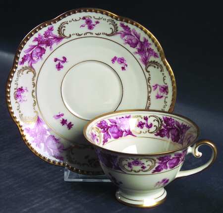 Vienna Rose Footed Cup & Saucer Set