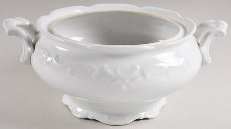 White Elegance Tureen No Lid
