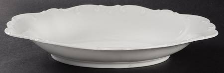 White Elegance 12" Oval Vegetable Bowl