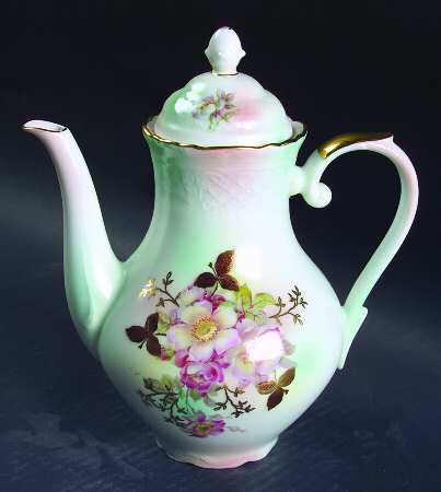 Wild Rose Blush Coffee Pot & Lid