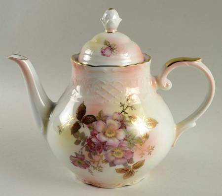 Wild Rose Blush Teapot & Lid