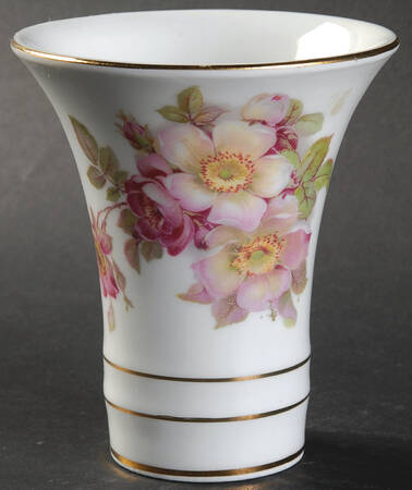 Wild Rose Scalloped (Coupe) 3" Vase