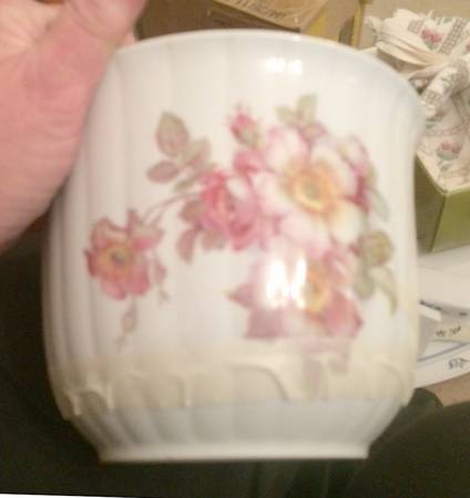 Wild Rose Scalloped (Coupe) 5" Cachepot
