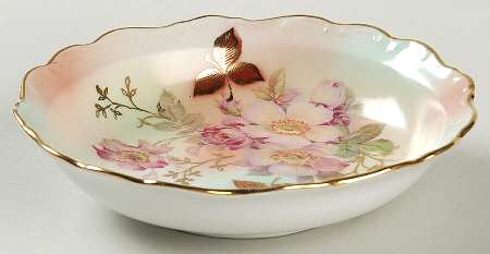 Wild Rose (Scallop, Rim, Embossed) Rim Fruit/Dessert (Sauce) Bowl