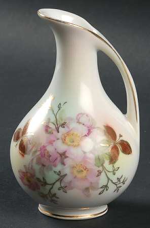 Wild Rose (Scallop, Rim, Embossed) 4" Bud Vase