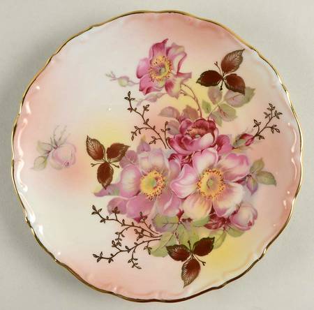 Wild Rose (Scallop, Rim, Embossed) Coupe Salad Plate