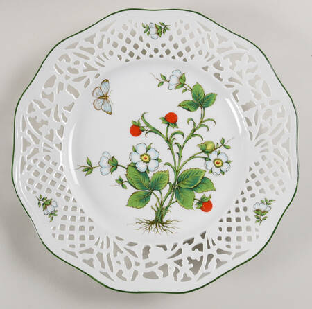 Wild Strawberry Pierced Edge Dinner Plate