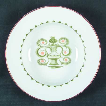 Assyrian Motiff Rim Soup Bowl