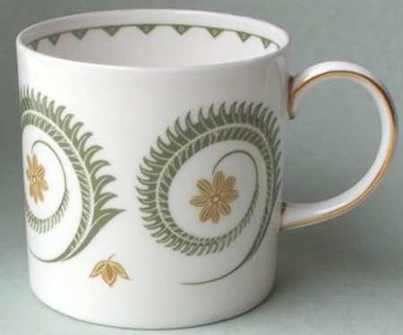 Assyrian Motiff Flat Demitasse Cup