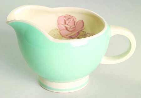 Patricia Rose Blue (Blue Border, Coupe) Creamer