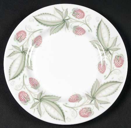 Wild Strawberry Bread & Butter Plate by Susie Cooper