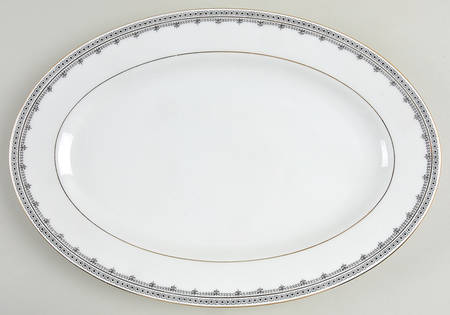 Domino 13" Oval Serving Platter