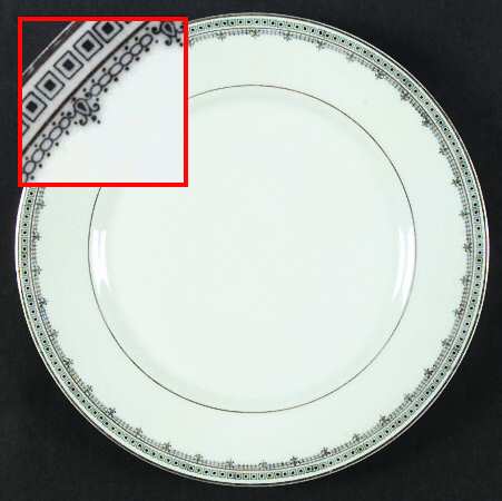 Domino Dinner Plate
