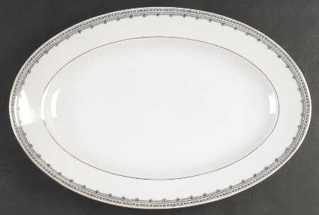 Domino 15" Oval Serving Platter