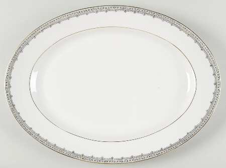 Domino 15" Oval Serving Platter