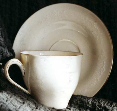 Nocturne Flat Cup & Saucer Set