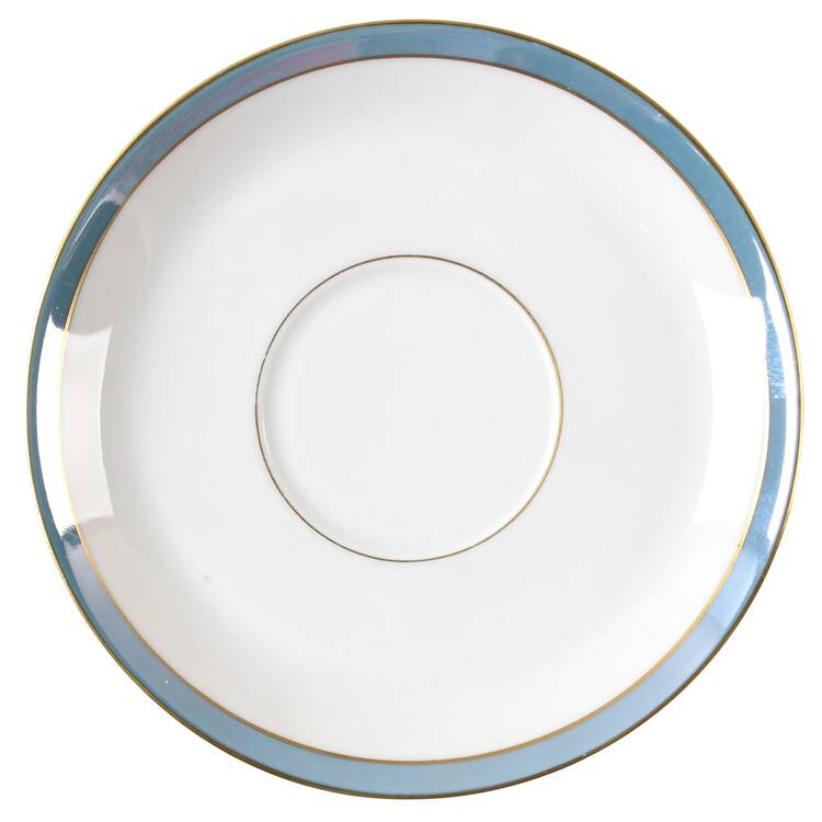 Spring Blue Saucer for Cream Soup Bowl