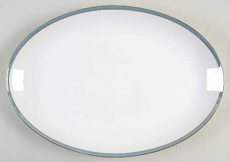 Spring Blue 15" Oval Serving Platter