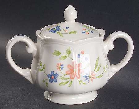 Country French Sugar Bowl & Lid by Sears