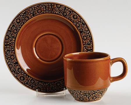 Daisy Flat Cup & Saucer Set by Sears