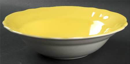 Federalist Lemon Yellow (4236) 9" Round Vegetable Bowl